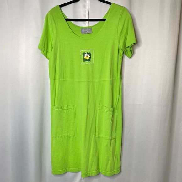 Cover Charge Dresses & Skirts - Cover Charge Vintage T-Shirt Dress with pockets Green Size Small